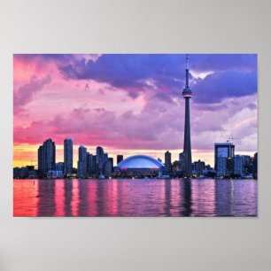 GN-toren: Uitzicht van Center Island Toronto Poster