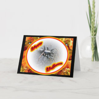 Gnaphosid Spider Happy Halloween-kaart Kaart
