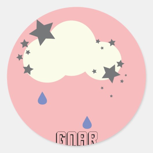 gnar ronde sticker (Voorkant)