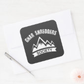 Gnar Shredders Society Vierkante Sticker (Envelop)