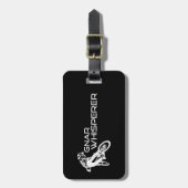 Gnar Whisperer Mountainbiken Bagagelabel (Voorkant verticaal)