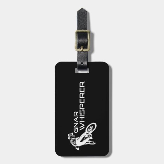Gnar Whisperer Mountainbiken Bagagelabel (Voorkant verticaal)