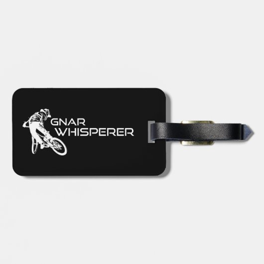 Gnar Whisperer Mountainbiken Bagagelabel (Achterkant horizontaal)