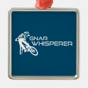 Gnar Whisperer Mountainbiken Metalen Ornament