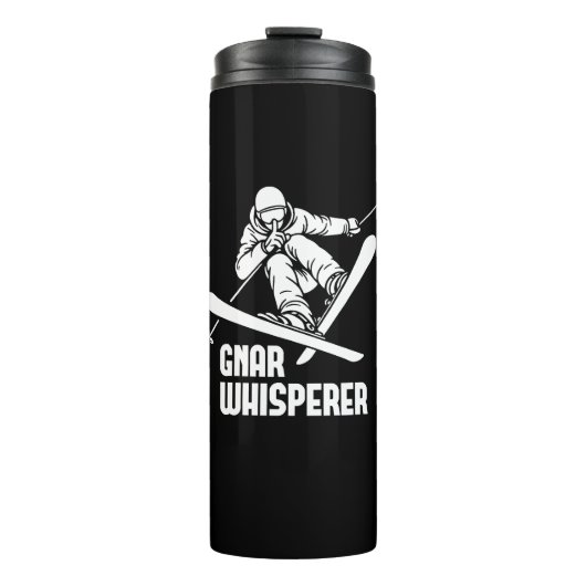 Gnar Whisperer Skiën Thermosbeker (Voorkant)