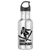 Gnar Whisperer Skiën Waterfles (Voorkant)