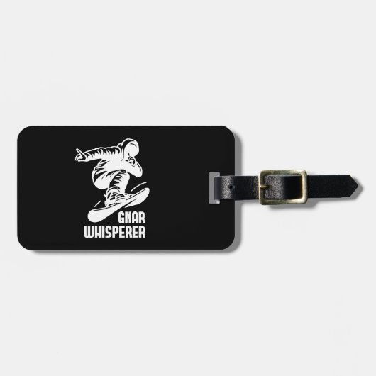 Gnar Whisperer Snowboarden Bagagelabel (Voorkant horizontaal)