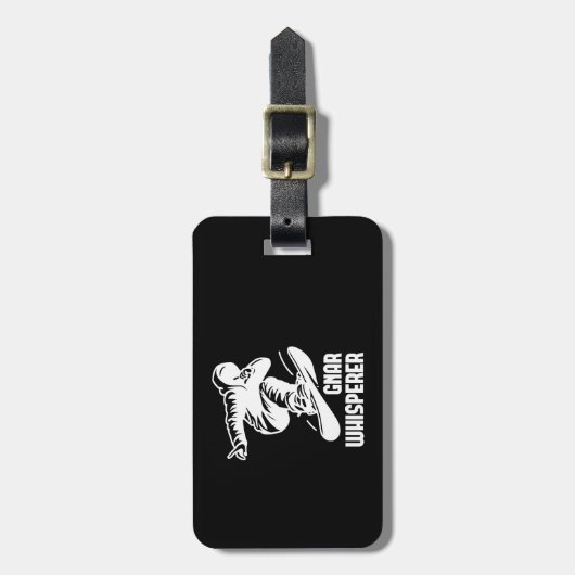 Gnar Whisperer Snowboarden Bagagelabel (Voorkant verticaal)