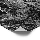 Gnarled Monster van Gustave Dore Poster (Hoek)