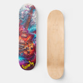 Gnarly elektrische gitaar persoonlijk skateboard (Voorkant)