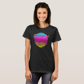 Gnarly Hot Sun Retro 80s 90s dampgolf T-shirt (Voorkant volledig)