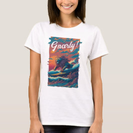 Gnarly. Lion Surfer, persoonlijk T-shirt