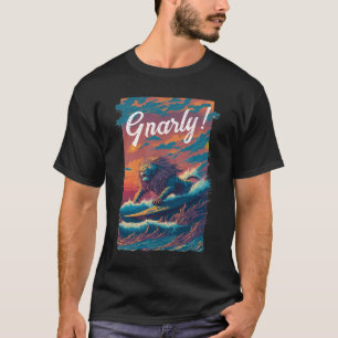 Gnarly. Lion Surfer, persoonlijk T-shirt