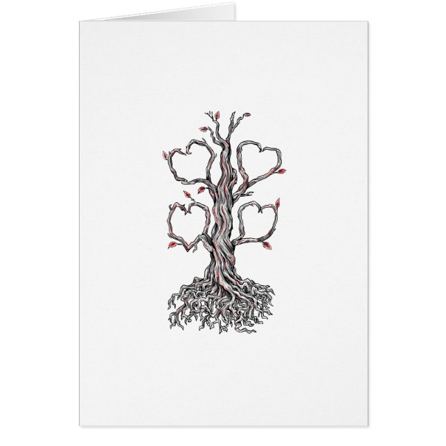 Gnarly Oak Tree Heart Tattoo (Voorkant)