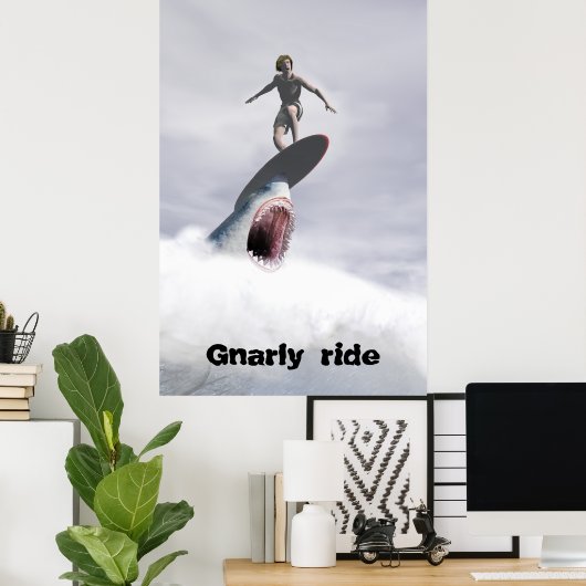 Gnarly ride poster (Thuiskantoor)