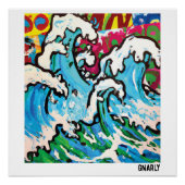 Gnarly Surf Art Perfect Poster (Voorkant)