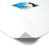 Gnarly Surven kunst aan de muur Poster (Hoek)