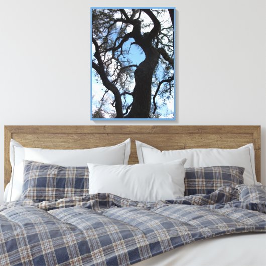 Gnarly Tree Photo Canvas Print (18x24) (Insitu (Slaapkamer))