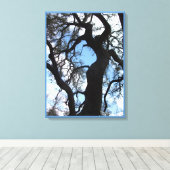 Gnarly Tree Photo Canvas Print (18x24) (Insitu (Houten vloer))