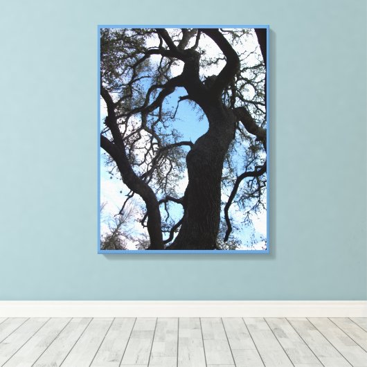 Gnarly Tree Photo Canvas Print (18x24) (Insitu (Houten vloer))