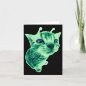 Gnarp Cat Gekke Alien Cat Meme Brainrot Meme Funny Kaart (Voorkant)