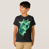 Gnarp Cat Gekke Alien Cat Meme Brainrot Meme Funny T-shirt (Voorkant volledig)