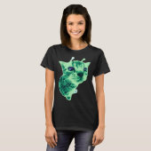 Gnarp Cat Gekke Alien Cat Meme Brainrot Meme Funny T-shirt (Voorkant volledig)