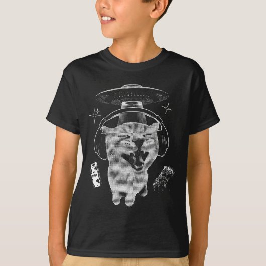 Gnarp Kat Dwaas Buitenaards Kat Meme Brainrot Grap T-shirt (Voorkant)