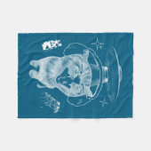 Gnarp Kat Grappige Buitenaardse Kat Meme Brainrot Fleece Deken (Voorkant (Horizontaal))