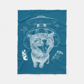 Gnarp Kat Grappige Buitenaardse Kat Meme Brainrot  Fleece Deken (Voorkant)