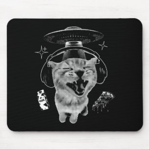 Gnarp Kat Grappige Buitenaardse Kat Meme Brainrot Muismat
