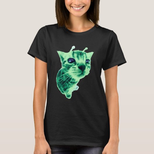 Gnarp Kat Grappige Buitenaardse Kat Meme Brainrot T-shirt (Voorkant)