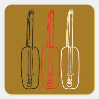 Gnawa Gambri Vierkante Sticker