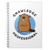 Gnawledge Professioneel Grappige Bever Stunt Notitieboek (Voorkant)