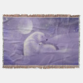 Gnetle Winter Polar Beer en Cub Wildlife Fantasy Deken (Voorkant)