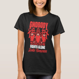 GNiemand vecht alleen tegen Gnome Stroke Survivor  T-shirt