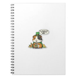 Gnijpkonijn die snack steelt St.Patrick's Day Notitieboek