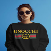 Gnocchi Grappig eten Designer Logo Trendy shirt