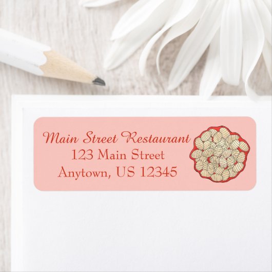 Gnocchi Italiaans-Amerikaanse restaurantrestaurant Etiket (Insitu)