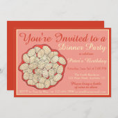 Gnocchi Italiaans Voedsel Aardappel Dumplings Dine Kaart (Voorkant / Achterkant)