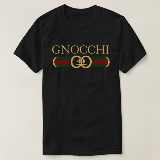Gnocchi mannen T-shirts Vrouwen T-shirts Grappig e (Design voorkant)