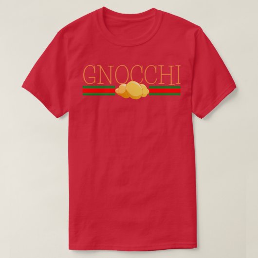 Gnocchi Pasta Funny Italy World Travel Gift Unisex T-shirt (Design voorkant)