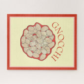 Gnocchi Pasta Zelfgemaakte Italiaanse Food Illustr Legpuzzel (Horizontaal)