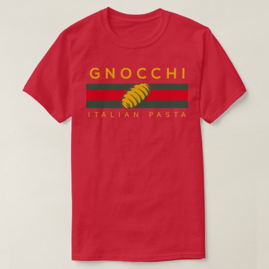 Gnocchi vintage Italian pasta T-shirt (Design voorkant)