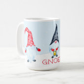 Gnoel Kabouters Kerstmis Koffiemok (Voorkant links)
