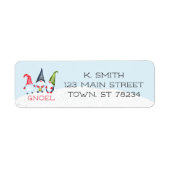 Gnoel Kerstkabouters Adres Etiket (Voorkant)