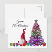 Gnoel the Scandi Gnome - Gnome voor Kerstmis Feestdagenkaart (Voorkant / Achterkant)