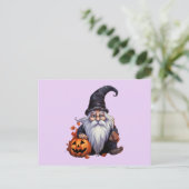 Gnom gnome Halloween Briefkaart (Staand voorkant)
