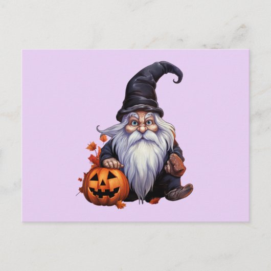 Gnom gnome Halloween Briefkaart (Voorkant)