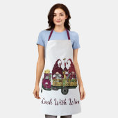 Gnoma's in Wijnvrachtwagen die ik met wijn kook Schort (Gedragen)